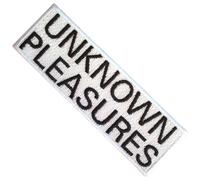 Joydivision Patch à repasser UNKNOWN PLEASURES Taille unique Blanc/Noir