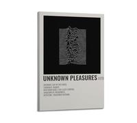Joy Division Poster Plaisirs inconnus Art mural esthétique couverture poster design peinture pour salon, chambre à coucher 20 x 30 cm style cadre
