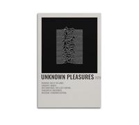 Joy Division Poster Plaisirs Inconnus Décoration murale Esthétique Couverture Poster Design Peinture pour salon, chambre à coucher 30 x 45 cm Sans cadre