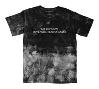 Joy Division T Shirt Love Will Tear Us Apart Nouveau Officiel Unisexe Dip Dye Noir Taille L