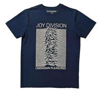 Joy Division T Shirt Unknown Pleasures Band Logo Nouveau Officiel Unisex Denim Size L