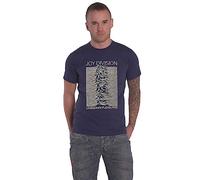 Joy Division T Shirt Unknown Pleasures Band Logo Nouveau Officiel Unisex Denim Size L