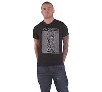 Joydivision T-shirt Unknown Pleasures – Logo officiel blanc sur noir – Homme Taille L