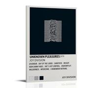 Joy Division Unknown Pleasures Poster moderne imperméable Décoration murale Unique Décoration d'intérieur Excellent souvenir pour les anniversaires et les anniversaires Style cadre 20 x 30 cm