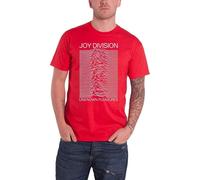 Joy Division - "Unknown Pleasures" T-Shirt für Herren/Damen Uni RO2717 (M) (Rot)