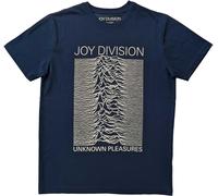 Joy Division - "Unknown Pleasures" T-Shirt für Herren/Damen Uni RO5613 (S) (Jeansblau)