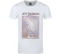 Joy Division - "Unknown Pleasures" T-Shirt für Herren/Damen Uni RO934 (L) (Weiß)