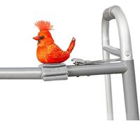 Joy for All Walker Squawker Oiseau animatronique joyeux qui vous tient compagnie et vous rappelle de prendre votre déambulateur - Cardinal