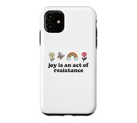 Joy is an Act of Resistance Rainbow Pride Month Human Rights Coque pour iPhone 11
