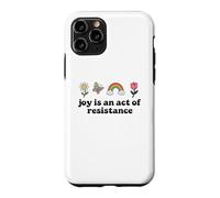Joy is an Act of Resistance Rainbow Pride Month Human Rights Coque pour iPhone 11 Pro
