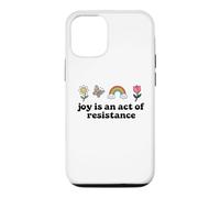 Joy is an Act of Resistance Rainbow Pride Month Human Rights Coque pour iPhone 12/12 Pro