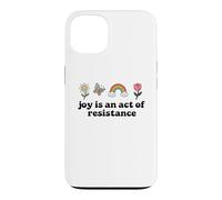 Joy is an Act of Resistance Rainbow Pride Month Human Rights Coque pour iPhone 13