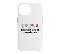 Joy is an Act of Resistance Rainbow Pride Month Human Rights Coque pour iPhone 14