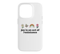 Joy is an Act of Resistance Rainbow Pride Month Human Rights Coque pour iPhone 14 Pro