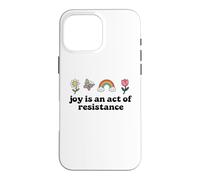 Joy is an Act of Resistance Rainbow Pride Month Human Rights Coque pour iPhone 16 Pro Max