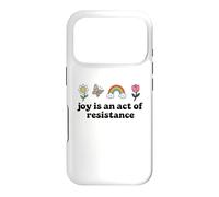 Joy is an Act of Resistance Rainbow Pride Month Human Rights Coque pour iPhone 17 Pro