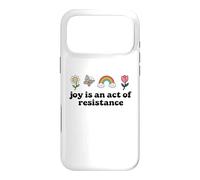 Joy is an Act of Resistance Rainbow Pride Month Human Rights Coque pour iPhone 17 Pro Max