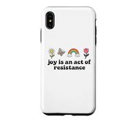 Joy is an Act of Resistance Rainbow Pride Month Human Rights Coque pour iPhone XS Max