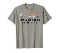 Joy is an Act of Resistance Rainbow Pride Month Human Rights T-Shirt