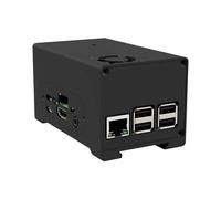 Joy-it Aluminiumgehäuse Passend für: Raspberry Pi, StromPi 3 inkl. Batteriefach, abnehmbare GPIO Abdeckung, inkl. aktiven Kühler, inkl. passiven Kühler, zur (rb-strompi3-case)