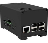 Joy-it Aluminiumgehäuse Passend für: Raspberry Pi, StromPi 3 inkl. Batteriefach, abnehmbare GPIO Abdeckung, inkl. aktiven Kühler, inkl. passiven Kühler, zur (rb-strompi3-case)