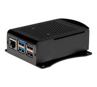 Joy-IT Boîtier pour ordinateur monocarte RB-AlucaseP5-06B Compatible Raspberry Pi® avec sangles Noir