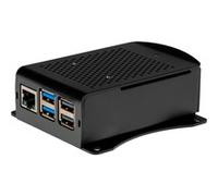 Joy-it RB-AlucaseP5-06B Boîtier pour ordinateur monocarte Convient pour (kits de développement): Raspberry Pi avec sangles de