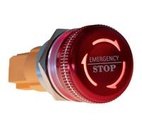 Joy-it Button22NA-02 Button22NA-02 Bouton d'arrêt d'urgence 220 V à accrochage