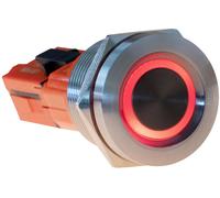 Joy-it Button22T-01 Button22T-01 Interrupteur à rappel rouge, bleu (Ø x H) 22 mm x 38 mm IP68, IK10 1 pc(s) Piece