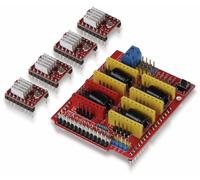 JOY-IT Carte contrôleur CNC avec 4x A4988 pilotes de moteur pour Arduino Uno