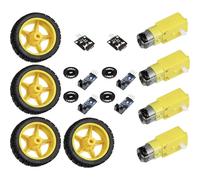 Joy-it CR-1774897 Robot voiture Adapté pour (ordinateur monocarte) Arduino,