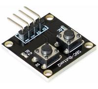 JOY-IT Module de platine pour Raspberry Pi/Arduino avec 2 boutons-poussoirs SBC-Button2