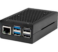 Joy-it RB-AlucaseP5-01B Boîtier pour ordinateur monocarte Raspberry Pi aluminium noir