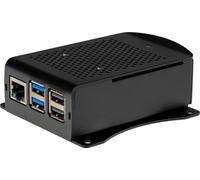 Joy-it RB-AlucaseP5-06B Boîtier pour ordinateur monocarte Convient pour (kits de développement): Raspberry Pi avec sangles de