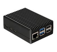 Joy-it RB-AlucaseP5-08 Boîtier pour ordinateur monocarte Convient pour (kits de développement): Raspberry Pi® avec refroidisseur