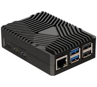 Joy-it RB-AlucaseP5-09 Boîtier pour ordinateur monocarte Convient pour (kits de développement): Raspberry Pi® avec refroidisseur
