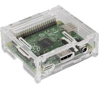 Joy-it RB-Casea+01 Boîtier pour ordinateur monocarte Convient pour (kits de développement): Raspberry Pi transparent