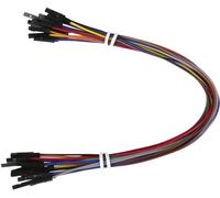 Joy-it RB-CB3-025 Câble de cavalier Raspberry Pi®, Banana Pi, Arduino [20x Pontage filaire de prise femelle - 20x Pontage filaire de prise femelle] 25.00 cm
