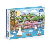 Galison Puzzle 1000 pièces Joy Laforme — Harbor by the Sea