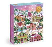 Galison – Puzzle Joy Laforme Snowcap Village – finition foil – 1000 pièces
