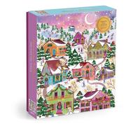 Galison – Puzzle Joy Laforme Snowcap Village – finition foil – 1000 pièces