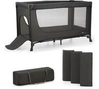 Joy Light Lit Parapluie, Lit Bébé De La Naissance Jusqu¿À 25 Kg, 120 X 60 Cm, Facile À Plier, Sac De Transport Inclus, Gris