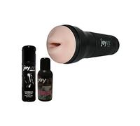 Joy-Lite Glowjob Love The Original, Harmony Masturbateur en Silicone + Joy-lite Super Glide Lubrifiant, 100 ml + Joy-lite Renew Poudre 30 g