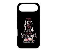 Joy of The Lord is My Strength Écriture chrétienne Florale Coque pour iPhone Air