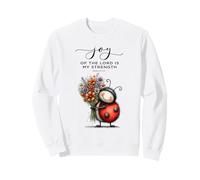 Joy of The Lord is My Strength Écriture Coccinelle Mignonne Sweatshirt