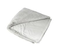 Joy - plaid - 150x200cm - en fausse fourrure - Gris clair