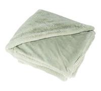 Joy - plaid - 150x200cm - en fausse fourrure - Vert sauge Vert sauge G