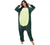 Joy Start Pyjama unisexe pour adulte en peluche Cosplay Animal One Piece Halloween Carnaval Costume Sleepwear Homewear, Dinosaure., S