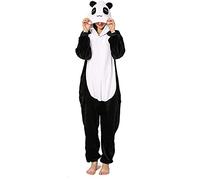 Joy Start Pyjama unisexe pour adulte en peluche Cosplay Animal One Piece Halloween Carnaval Costume Sleepwear Homewear, Giant Panda, S
