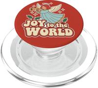 Joy to The World Ange Style Vacances Noël rétro PopSockets PopGrip pour MagSafe